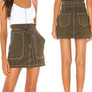 Free People Splendor In The Grass Tie Waist Skirt